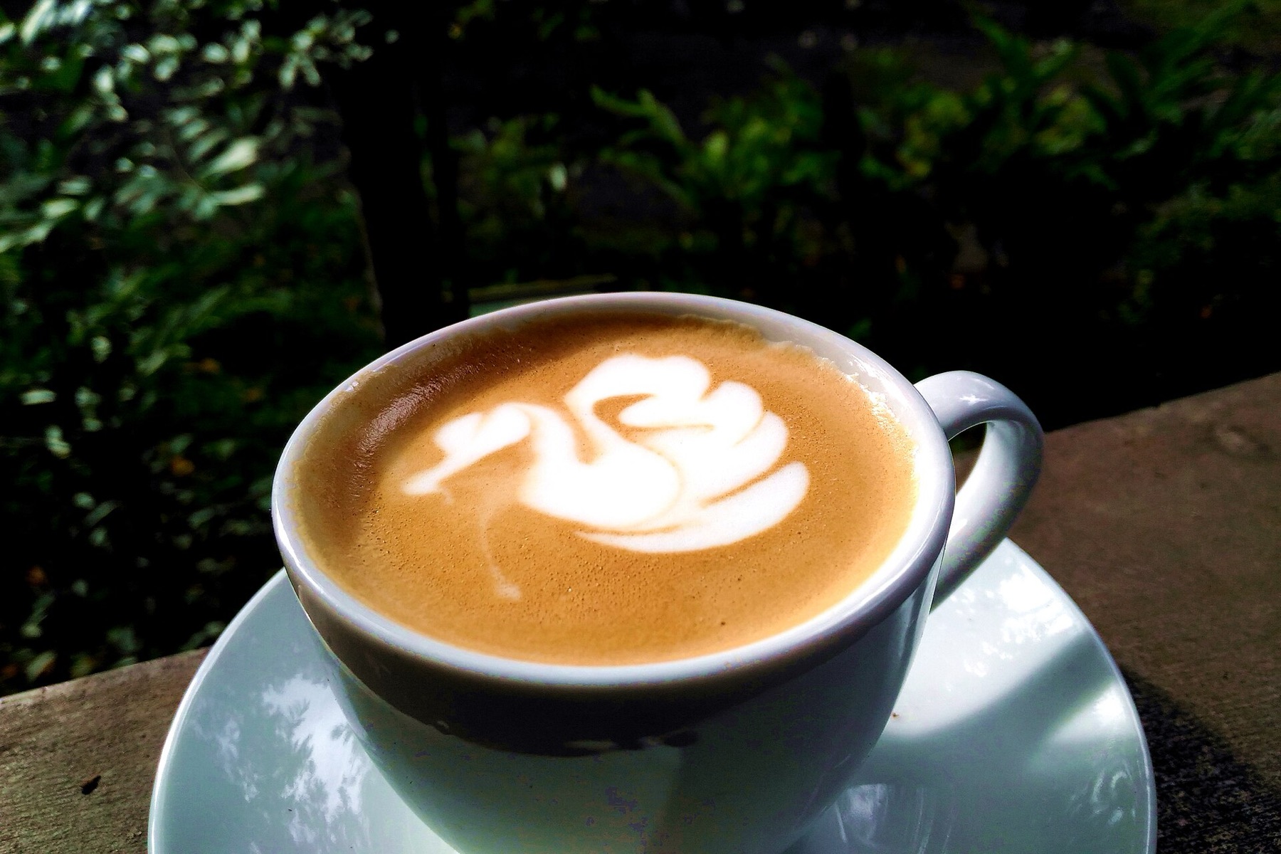 ラテアートのコーヒー